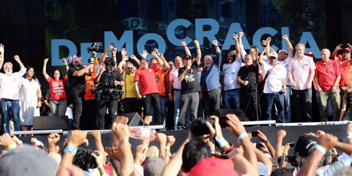 Presidentes das centrais reforçam luta para reconstruir o país como prioridade